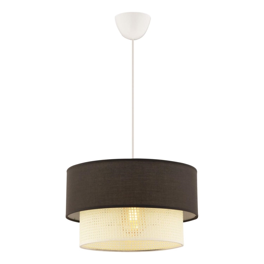 ECHO висяща лампа 1xE27/60W/230V кафяво/кремаво