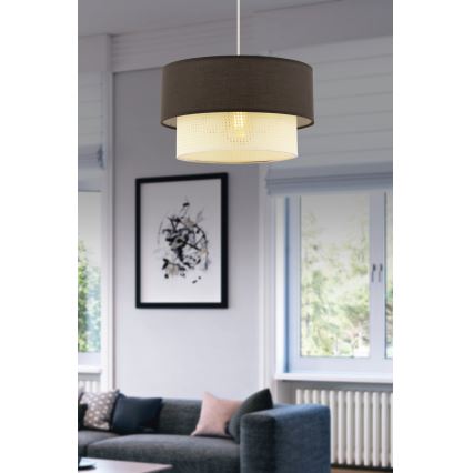 ECHO висяща лампа 1xE27/60W/230V кафяво/кремаво