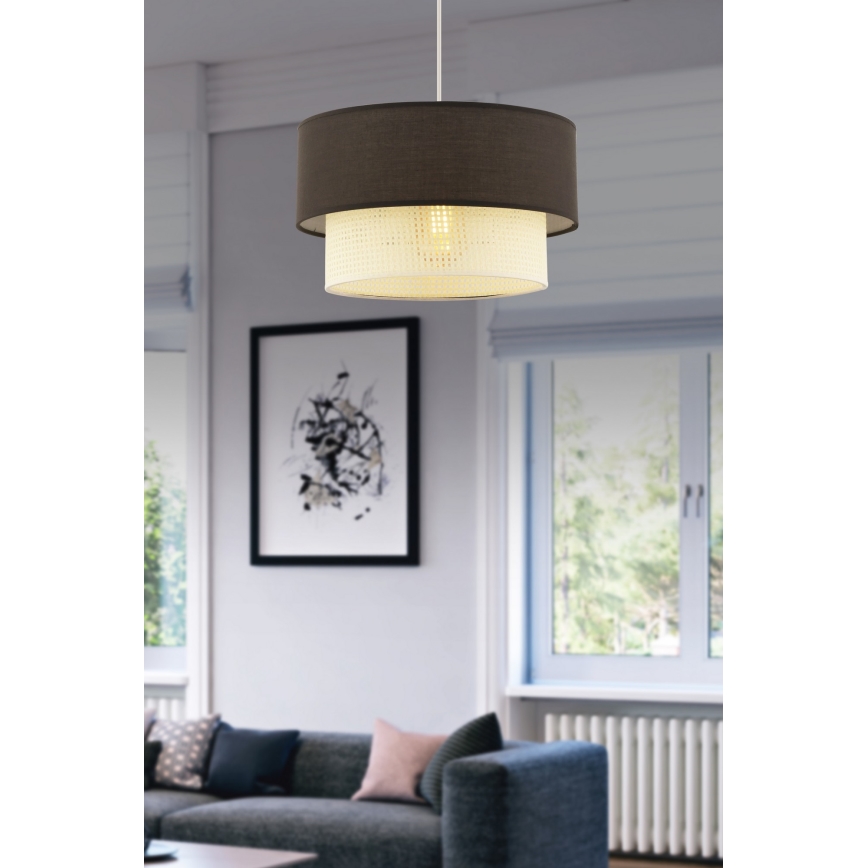 ECHO висяща лампа 1xE27/60W/230V кафяво/кремаво