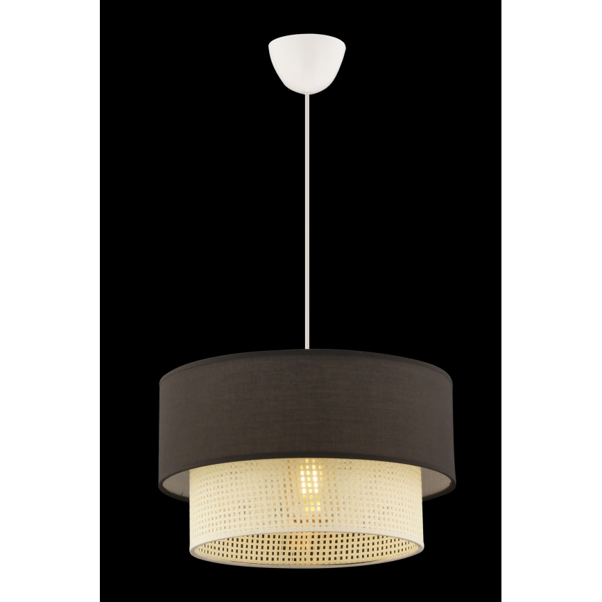 ECHO висяща лампа 1xE27/60W/230V кафяво/кремаво