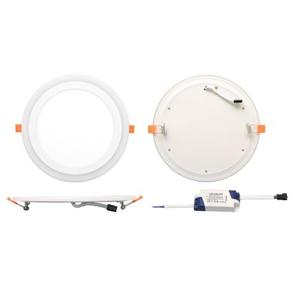 LED Лампа за окачен таван DUO LED/18W/230V + LED/6W
