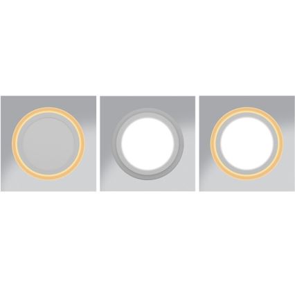 LED Лампа за окачен таван DUO LED/18W/230V + LED/6W