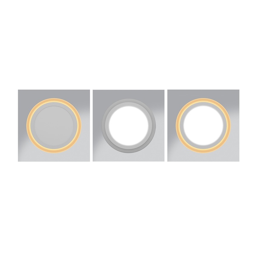 LED Лампа за окачен таван DUO LED/18W/230V + LED/6W