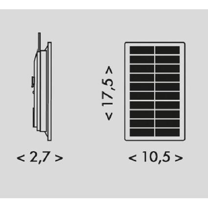 LED Соларен лента 3,7V 2400 mAh 5 m IP65