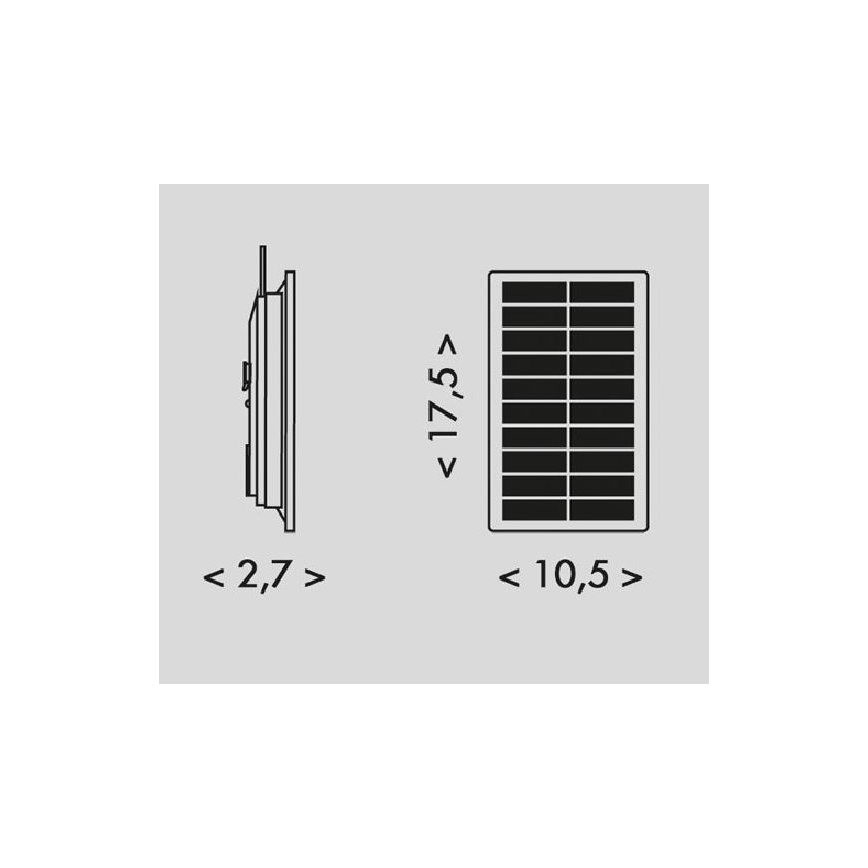 LED Соларен лента 3,7V 2400 mAh 5 m IP65