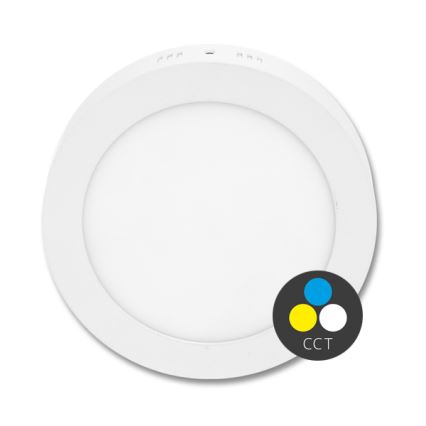 LED Плафониера LADA LED/12W/230V 3000/4000/6000K Ø 17 см бял