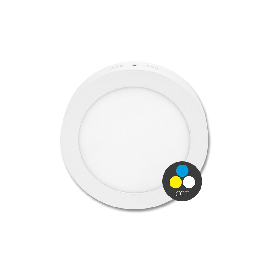 LED Плафониера LADA LED/12W/230V 3000/4000/6000K Ø 17 см бял