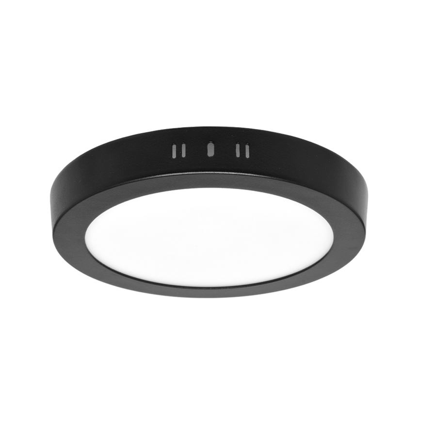 LED Плафониера LADA LED/12W/230V 3000/4000/6000K Ø 17 см черен
