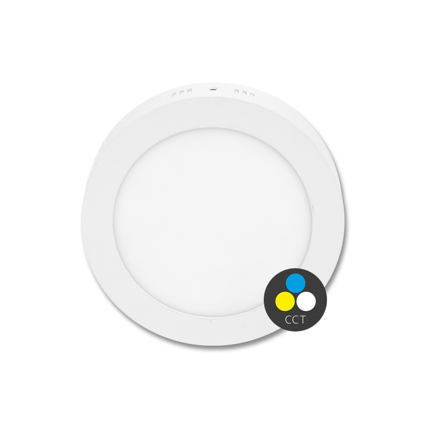LED Плафониера LADA LED/18W/230V 3000/4000/6000K Ø 22 см бял