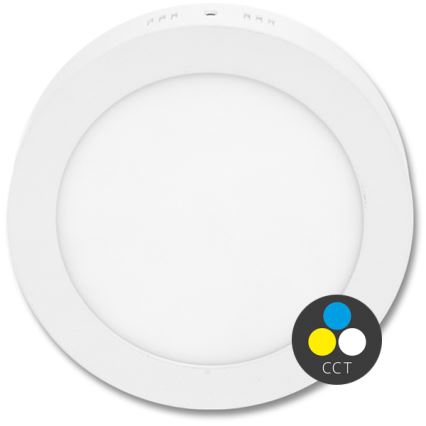 LED Плафониера LADA LED/25W/230V 3000/4000/6000K Ø 30 см бял