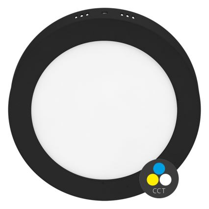 LED Плафониера LADA LED/25W/230V 3000/4000/6000K Ø 30 см черен