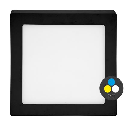 LED Плафониера RAFA LED/18W/230V 3000/4000/6000K 22x22 см черен