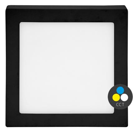 LED Плафониера RAFA LED/25W/230V 3000/4000/6000K 30x30 см черен