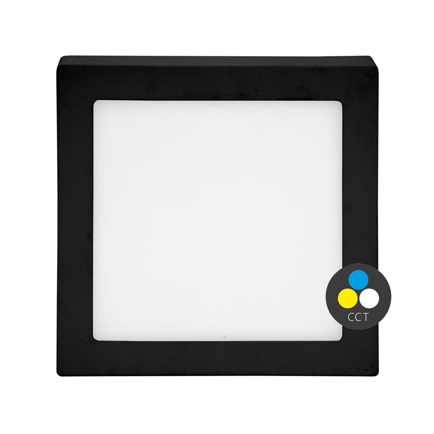 LED Плафониера RAFA LED/25W/230V 3000/4000/6000K 30x30 см черен