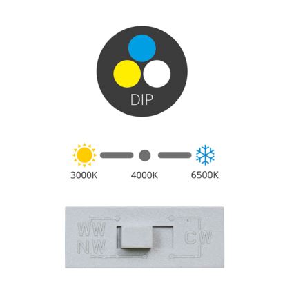 LED Лампа за окачен таван TINA LED/24W/230V 3000/4000/6500K Ø 17,5 см бял