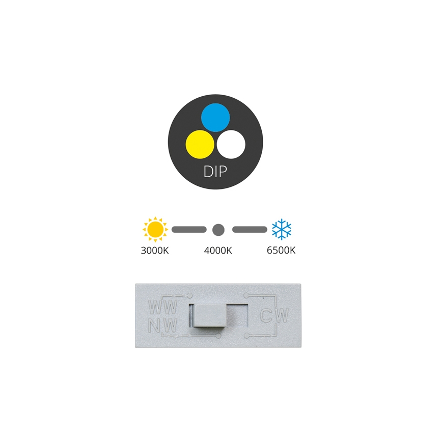 LED Лампа за окачен таван TINA LED/24W/230V 3000/4000/6500K Ø 17,5 см бял