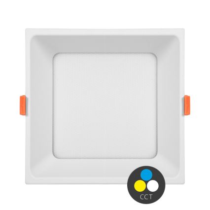 LED Лампа за вграждане в баня TONY LED/24W/230V 3000/4000/6500K 17x17 см IP44 бял