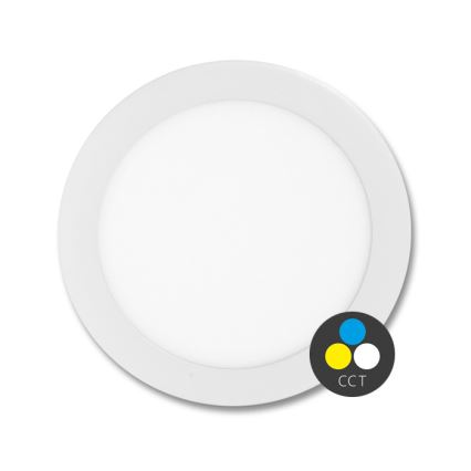 LED Лампа за вграждане в баня LADA LED/12W/230V 3000/4000/6000K Ø 17 см IP44 бял