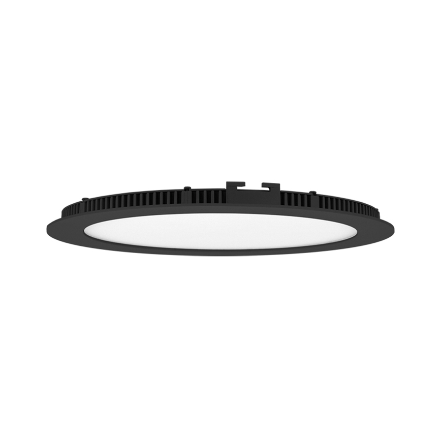 LED Лампа за вграждане в баня LADA LED/18W/230V 3000/4000/6000K Ø 22 см IP44 черен