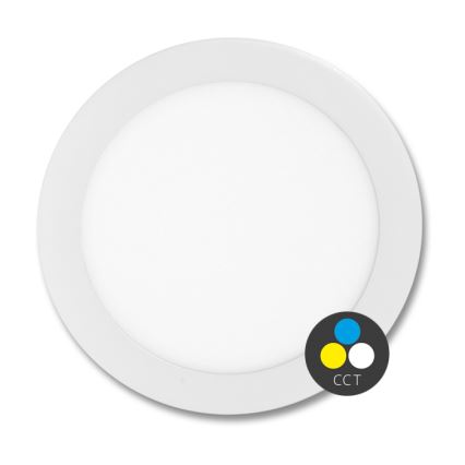 LED Лампа за вграждане в баня LADA LED/25W/230V 3000/4000/6000K Ø 30 см IP44 бял