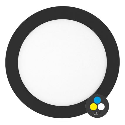LED Лампа за вграждане в баня LADA LED/25W/230V 3000/4000/6000K Ø 30 см IP44 черен