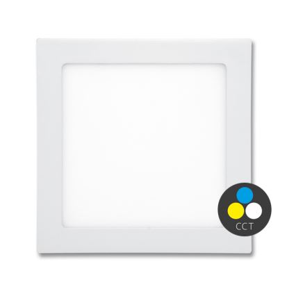 LED Лампа за вграждане в баня RAFA LED/12W/230V 3000/4000/6000K 17x17 см IP44 бял