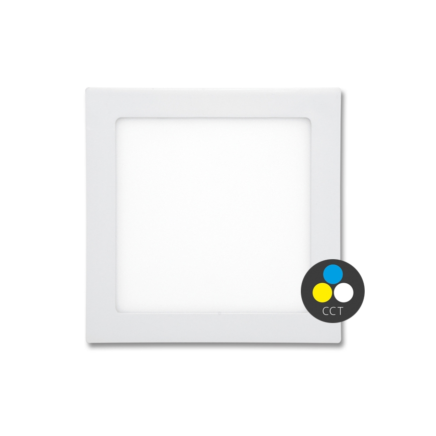 LED Лампа за вграждане в баня RAFA LED/12W/230V 3000/4000/6000K 17x17 см IP44 бял