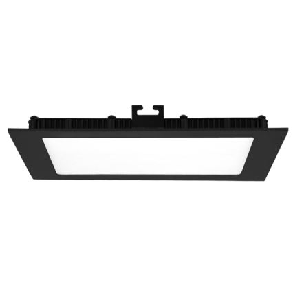 LED Лампа за вграждане в баня RAFA LED/12W/230V 3000/4000/6000K 17x17 см IP44 черен