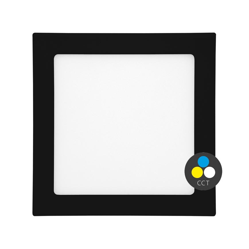 LED Лампа за вграждане в баня RAFA LED/25W/230V 3000/4000/6000K 30x30 см IP44 черен