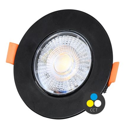 LED Димируема лампа за вграждане ZITA LED/3/5/7W/230V 3000/4000/6000K Ø 9 см черен