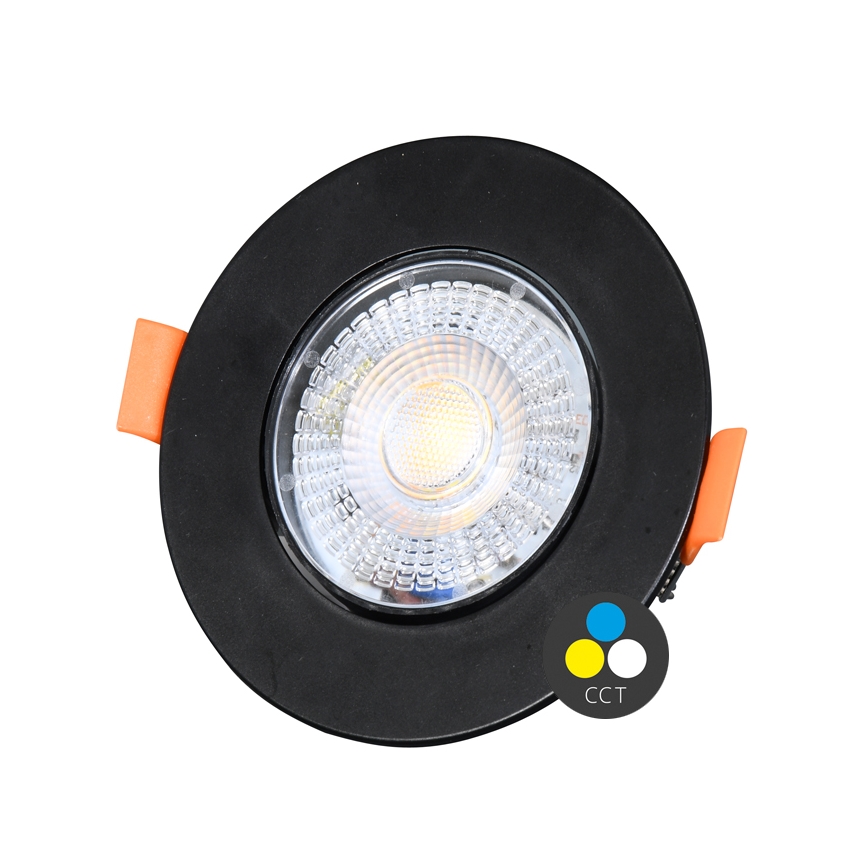 LED Димируема лампа за вграждане ZITA LED/3/5/7W/230V 3000/4000/6000K Ø 9 см черен
