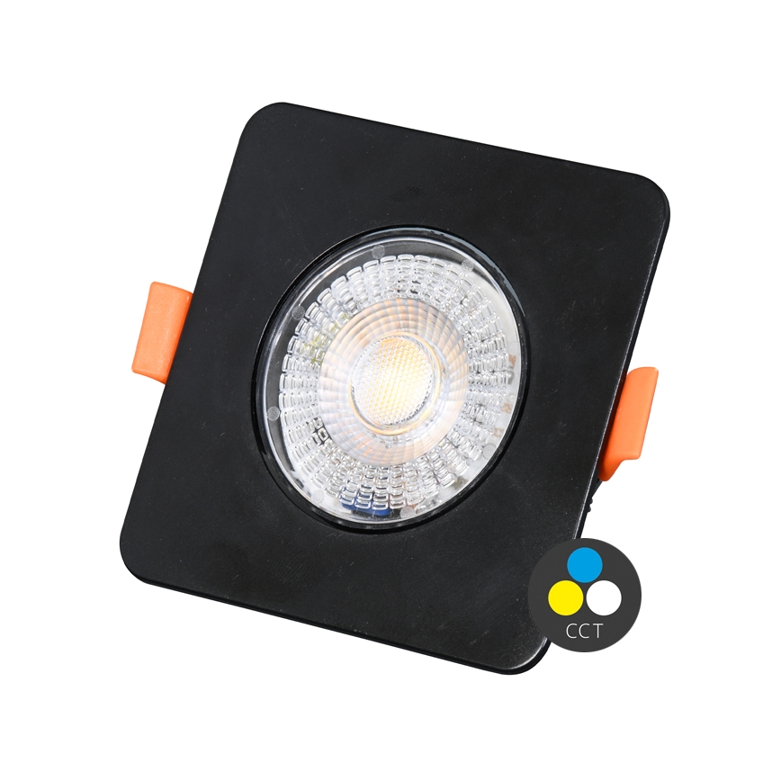 LED Димируема лампа за вграждане KENT LED/3/5/7W/230V3000/4000/6000K 9x9 см черен