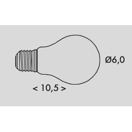 LED Крушка RETRO A60 E27/2,3W/230V 3000K 485lm