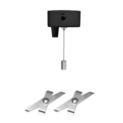 LED Плафониера DONAR LED/28W/230V 4000K 120 см черен