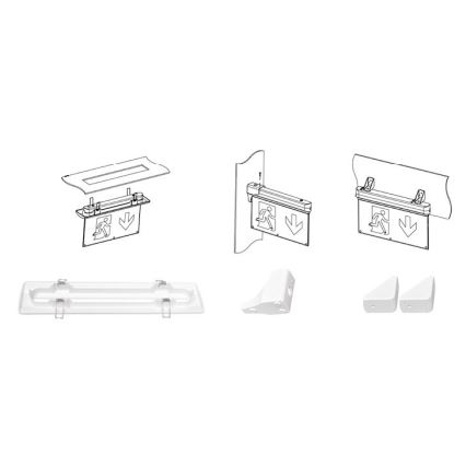 LED Аварийна лампа ALPHA LED/2,7W/230V 6000K 800 mAh