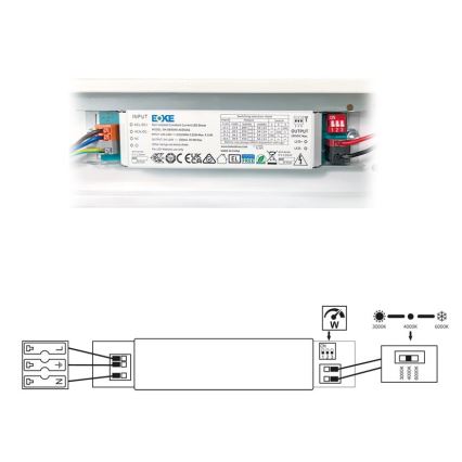 LED Флуоресцентна лампа VELO LED/11/15/20W/230V 3000/4000/6000K 60 см бял