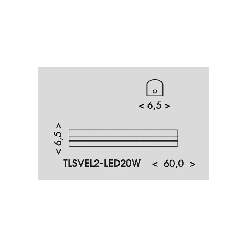 LED Флуоресцентна лампа VELO LED/11/15/20W/230V 3000/4000/6000K 60 см бял