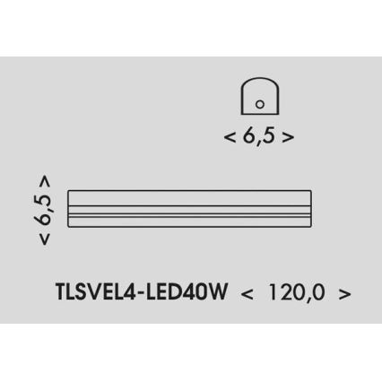 LED Флуоресцентна лампа VELO LED/24/32/40W/230V 3000/4000/6000K 120 см бял