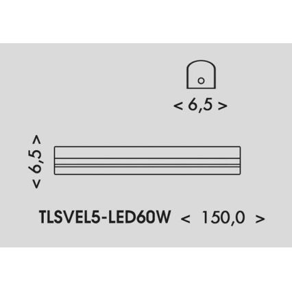 LED Флуоресцентна лампа VELO LED/36/48/60W/230V 3000/4000/6000K 150 см бял