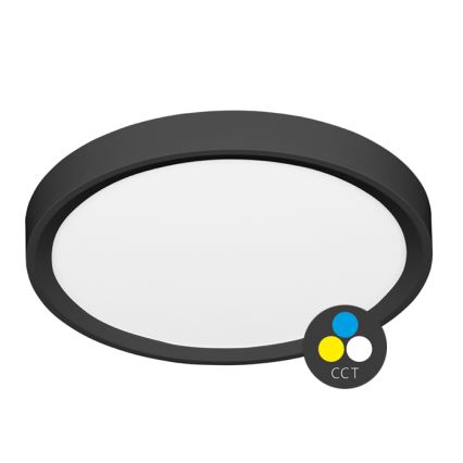 LED Плафониера SALY LED/40W/230V 3000/4000/6000K Ø 50 см IP40 черен