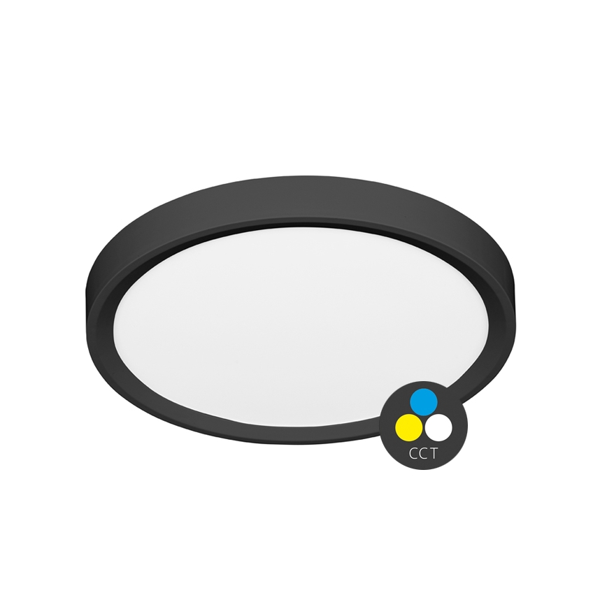 LED Плафониера SALY LED/40W/230V 3000/4000/6000K Ø 50 см IP40 черен