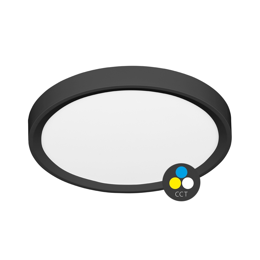 LED Плафониера SALY LED/50W/230V 3000/4000/6000K Ø 60 см IP40 черен