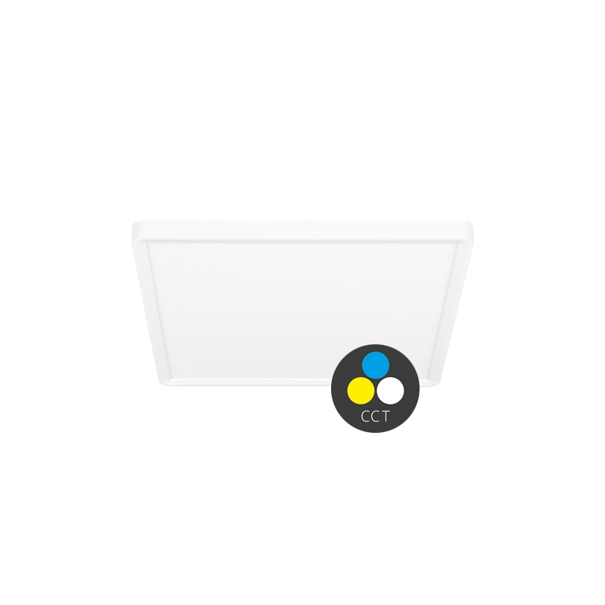 LED Плафониера TERY LED/24W/230V 3000/4000/6000K 30x30 см IP40 бял