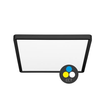 LED Плафониера TERY LED/24W/230V 3000/4000/6000K 30x30 см IP40 черен