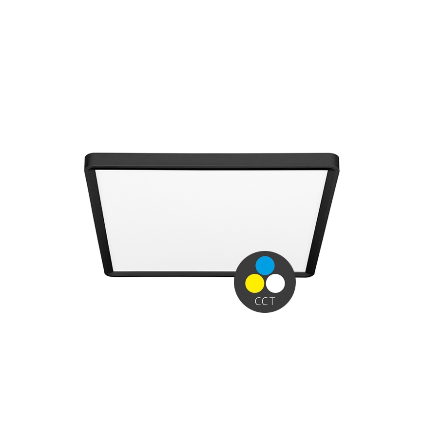 LED Плафониера TERY LED/24W/230V 3000/4000/6000K 30x30 см IP40 черен