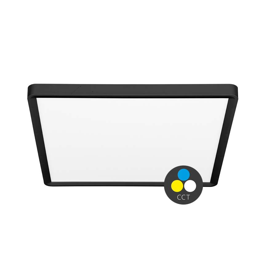 LED Плафониера TERY LED/40W/230V 3000/4000/6000K 50x50 см IP40 черен