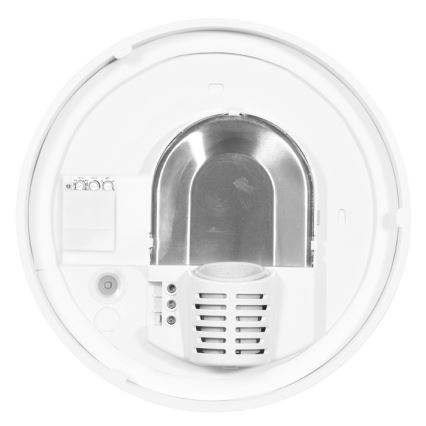 Екстериорна лампа за таван със сензор HECTOR 1xE27/60W/230V Ø 25 см IP44 опал бял