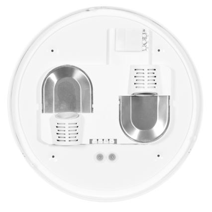 Екстериорна лампа за таван със сензор HECTOR 2xE27/60W/230V Ø 40 см IP44 опал бял