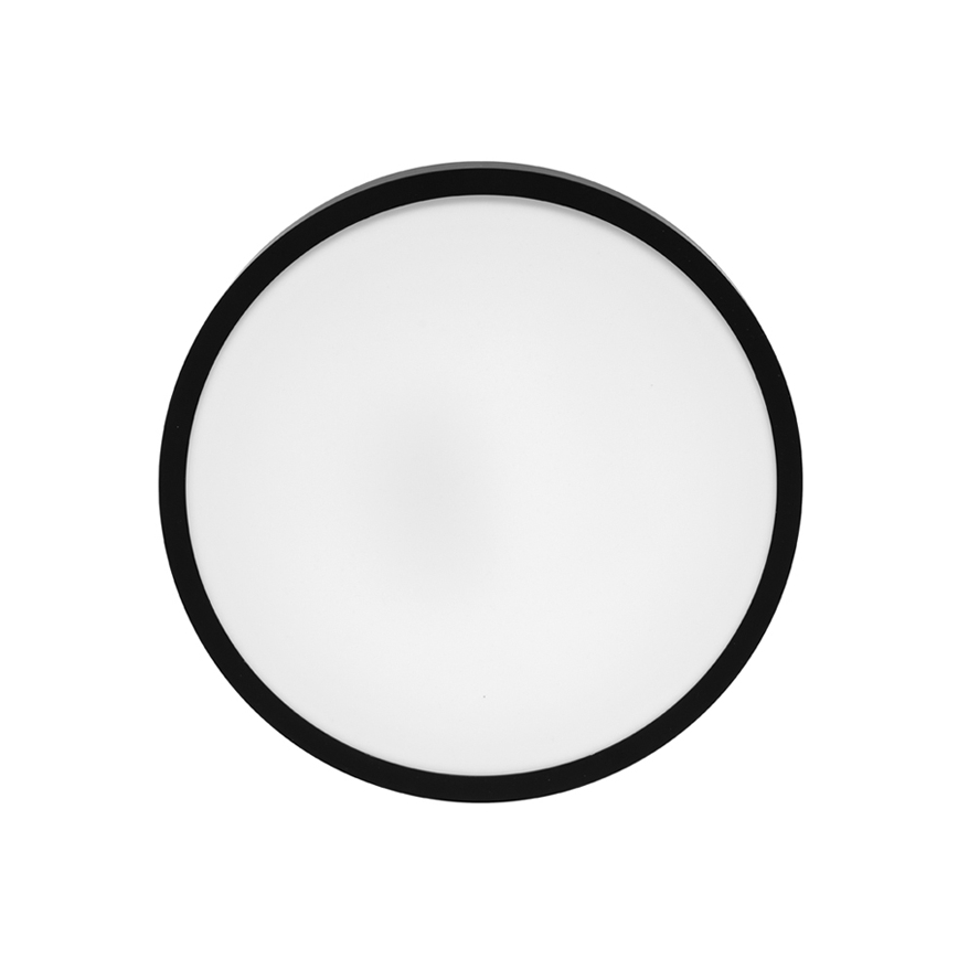 LED Плафон за баня LIRA LED/12W/230V 4000K Ø 25 cm IP44 черен
