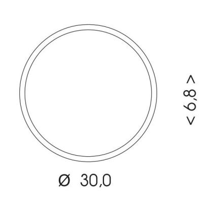 Екстериорна LED лампа за таван MARTIN LED/15W/230V 3000/4000K Ø 30 см IP65 бял